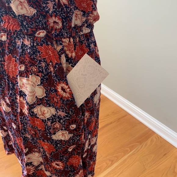 Hinge Floral Print Sleeveless Drawstring Dress XXS - Picture 3 of 5